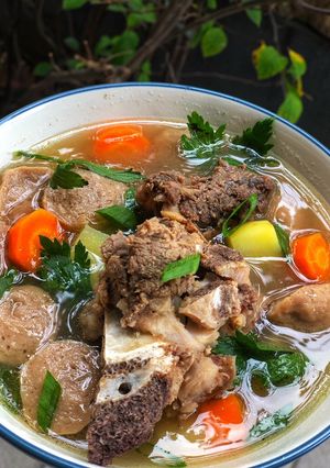 Foto resep Sop bakso iga sapi ekonomis