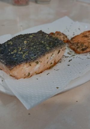 Una foto de Salmón fácil 🔪(‾◡◝)