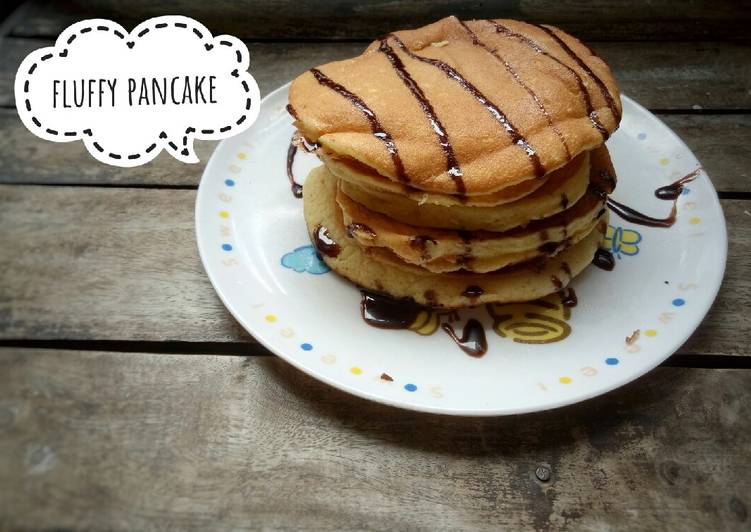 Cara masak Fluffy pancake anti gagal , Lezat