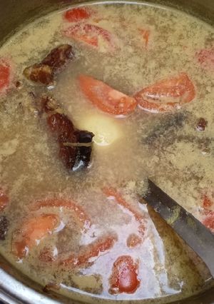 Foto resep Mangut Ikan pe (ikan pari) asap