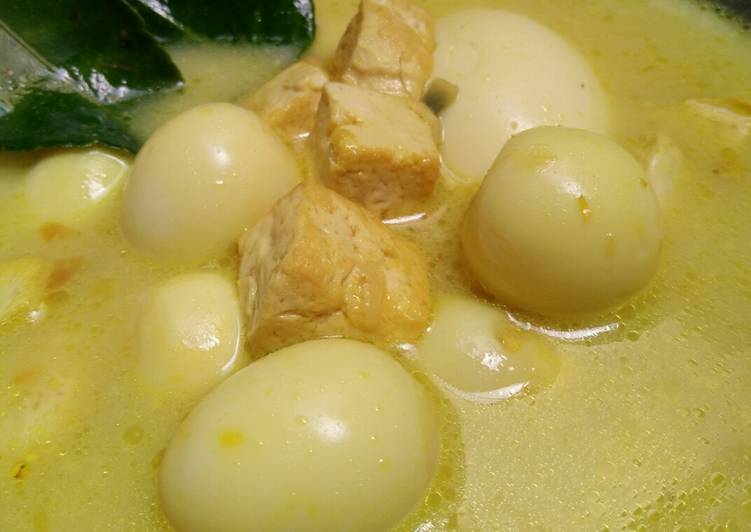 Tahu Telor Kuah Kuning 🍲