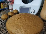 Una foto de bizcocho de calabaza