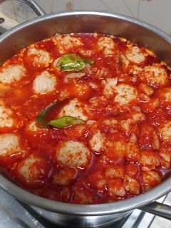 Foto resep Bakso Ayam Tahu kuah jontor