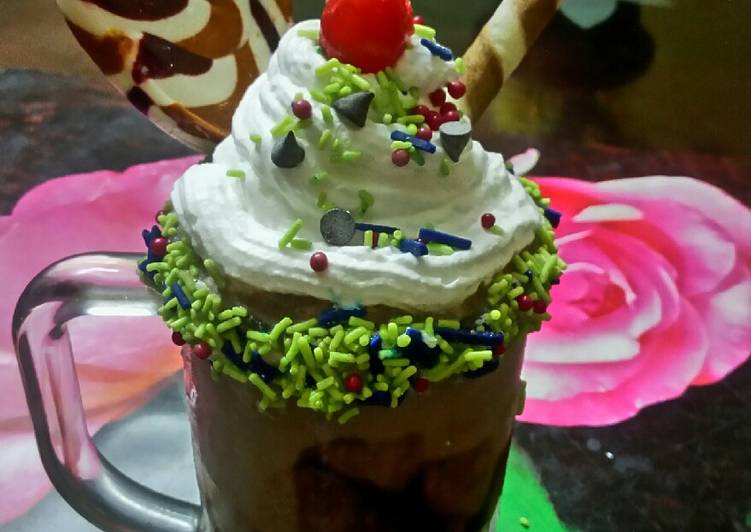 Easiest Way to Make Favorite Icecream shake with chocolate