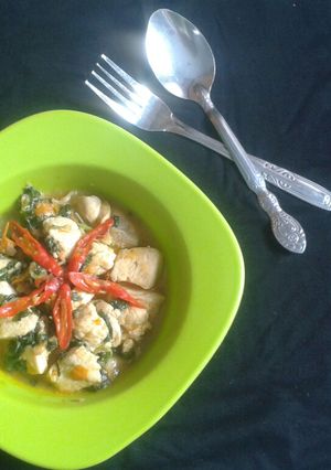 Foto resep Ayam bayam bumbu tomat
