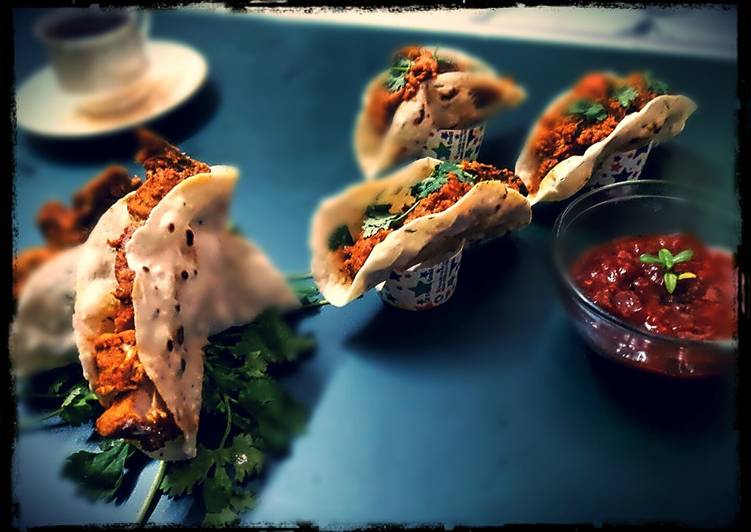 Simple Way to Prepare Super Quick Homemade Tandoori Chicken tacos