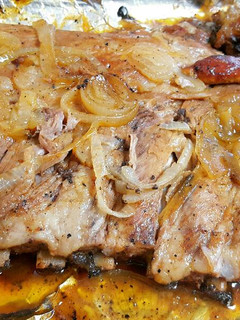 Una foto de Costillas de Cerdo con BBQ
