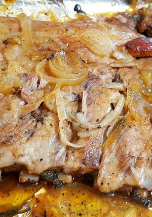 Una foto de Costillas de Cerdo con BBQ