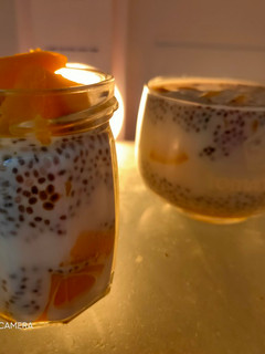 Foto resep Chia pudding with mango ala ummu Azzam