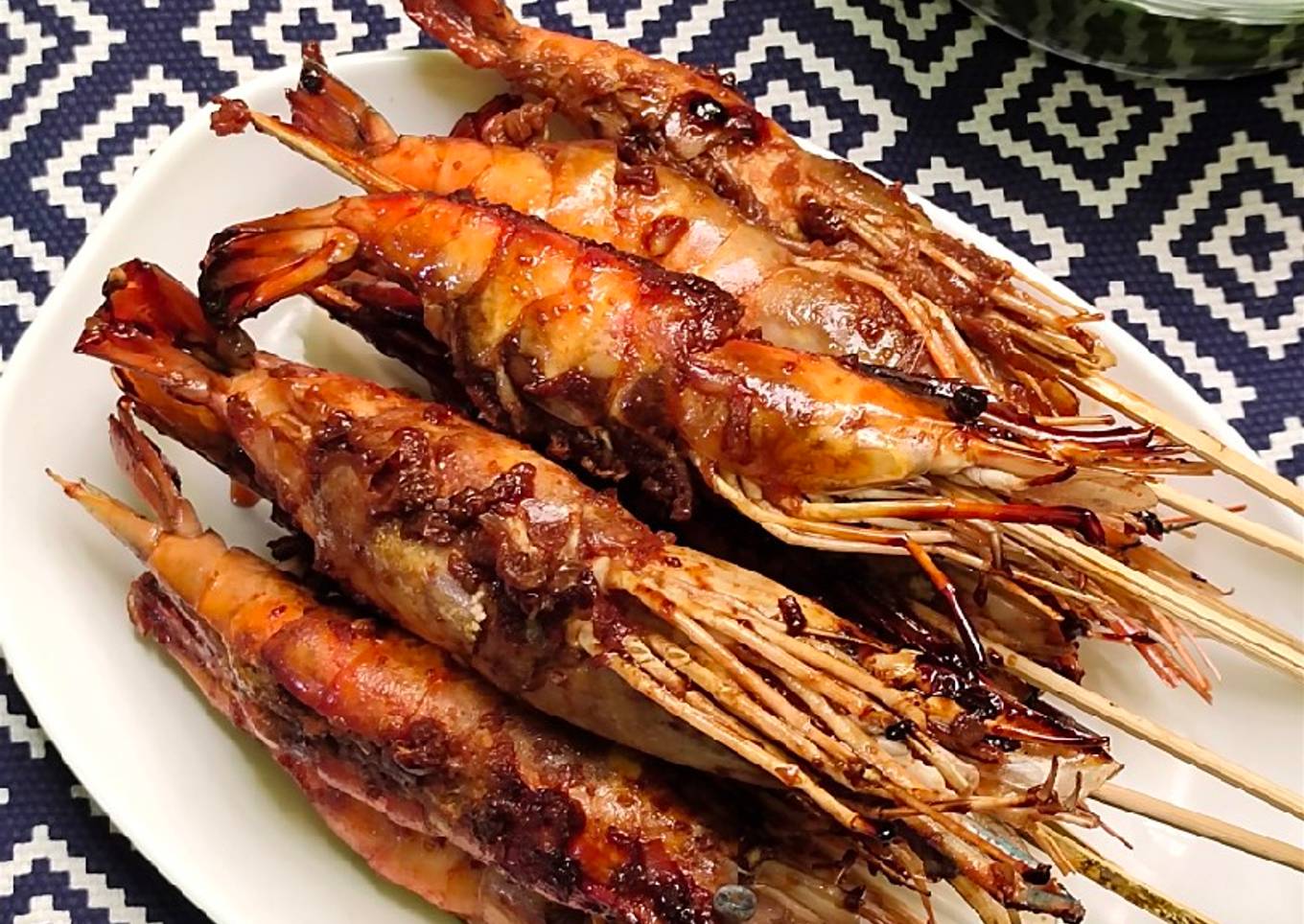 Sate Udang galah bakar madu