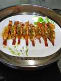 Shrimps garlic steam..