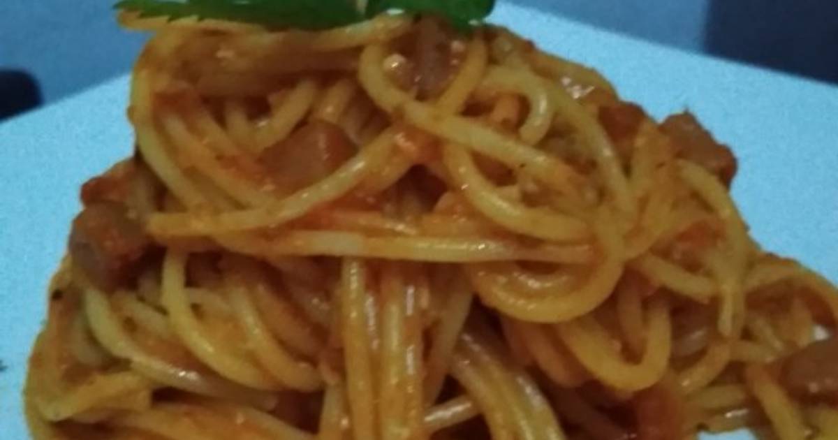 Resep Spaghetti Rumahan Tantanganakhirtahun Masakditahunbaru Oleh Eva Ada Cookpad