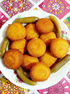 عکسی از دستور فلافل تپلی 😋 (وگان)