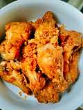 ไก่งากรอบรสลาบสไปซี่