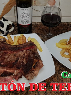 Una foto de Chuletón de ternera a la plancha
