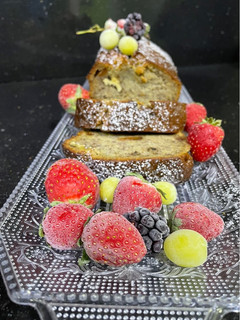 Una foto de Banana Bread o pan de plátano con nueces😜