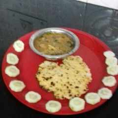 A picture of Samk roti for navratre.