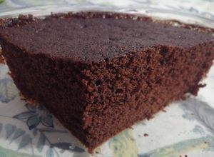 Una foto de Torta de chocolate en microondas