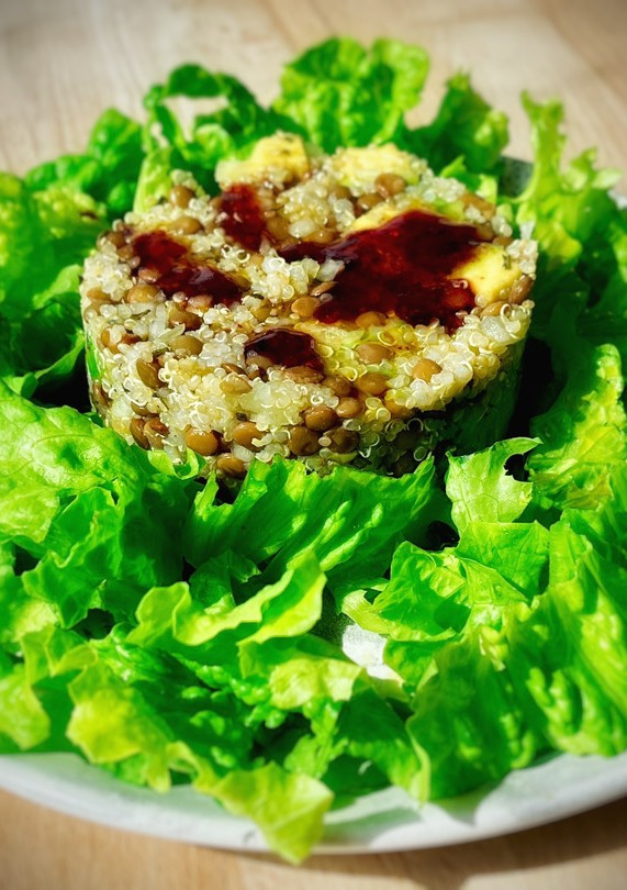 Una foto de Ensalada verde de quinoa