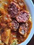 Albóndigas de carne picada y chorizo