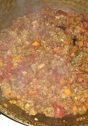 Una foto de Salsa boloñesa con Spaghetti