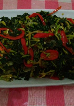 Foto resep Tumis daun & bunga pepaya