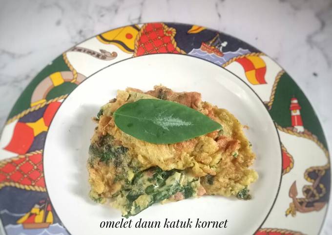 Resep 84 Omelet Daun Katuk Kornet Oleh Selvia Oktaviani Cookpad