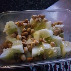A picture of Cucumber and groundnut.