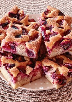 Mandulás szilvás süti recept fotója