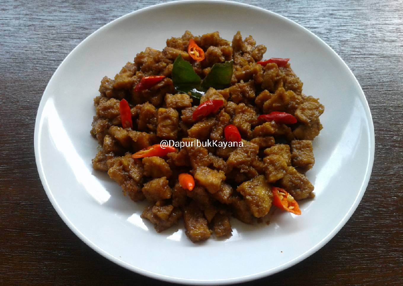 212. Orek Tempe Basah khas Nasi Kucing Angkringan Jogja