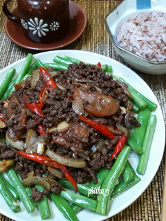 Foto resep Tumis Daging Buncis Pedas