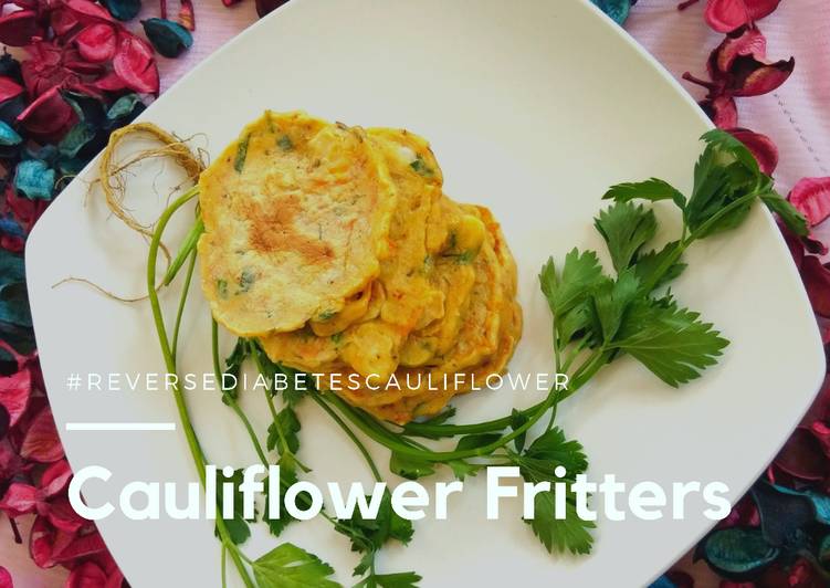 Langkah Mudah Memasak Cauliflower Fritters #ReverseDiabetesObesity yang Praktis