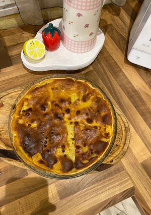 Une photo de Tarte poire et pépites de chocolats