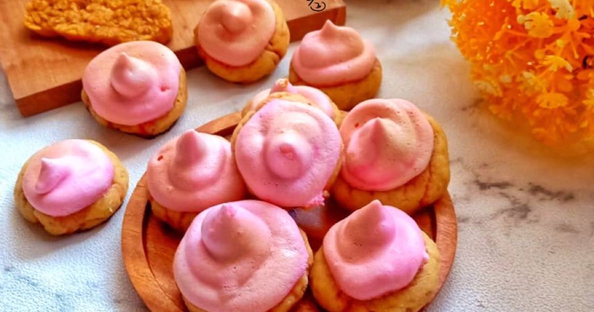 Resep Button Tempeh Cookies With Meringue oleh Kaianiandra Cookpad