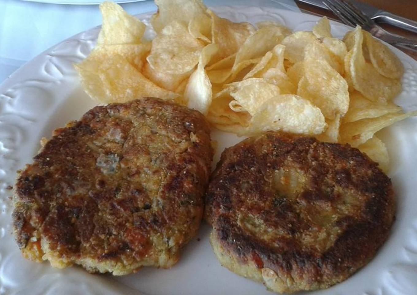 Hamburguesas vegetales con brotes de soja