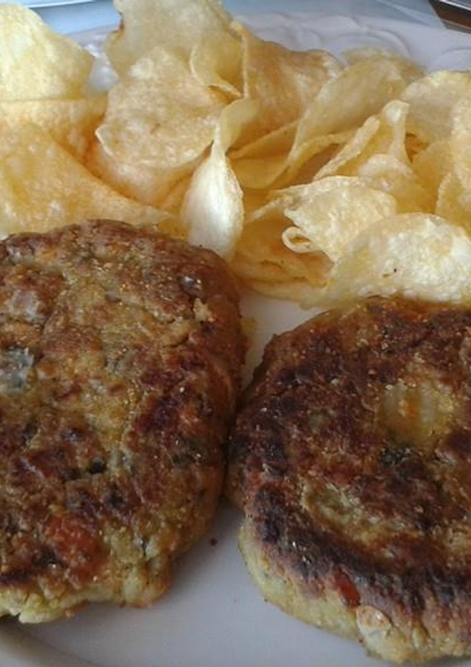 Una foto de Hamburguesas vegetales con brotes de soja