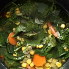 A picture of Spinach Soup (Sayur Bening Bayam) *Vegan.