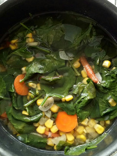 A picture of Spinach Soup (Sayur Bening Bayam) *Vegan.