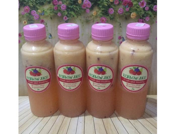 Resep Diet Juice Plum Passion Fruit Apple Golden Melon, Enak