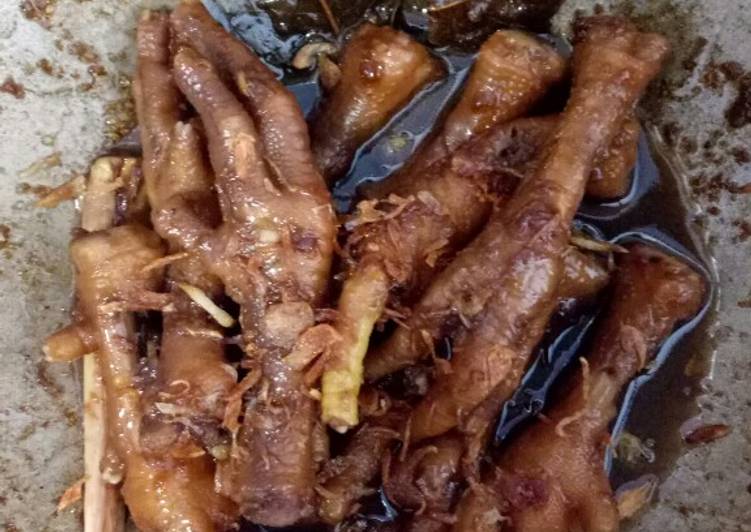 Resep Ceker setan bumbu kecap, Lezat