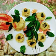 A picture of Suji vegetable upma.