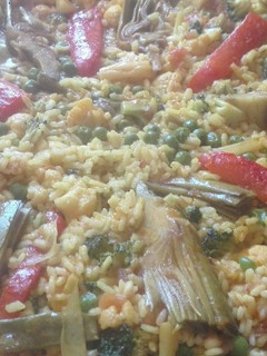 Una foto de Arroz con verduras de la huerta