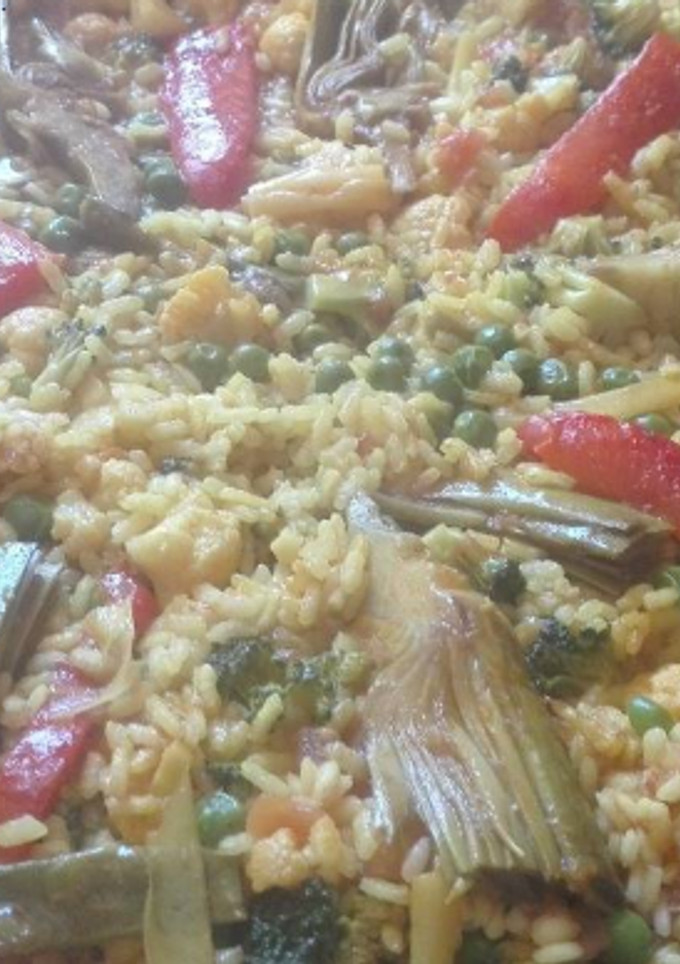 Una foto de Arroz con verduras de la huerta