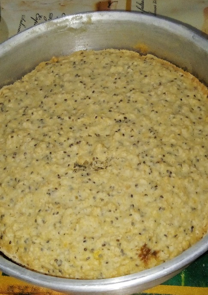 Una foto de Torta de avena, chía y limón 💯👌