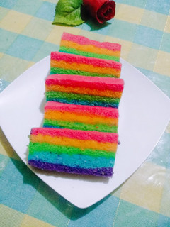 Foto resep Bolu kukus rainbow