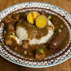 A picture of Braised Pork Belly & Sausage.