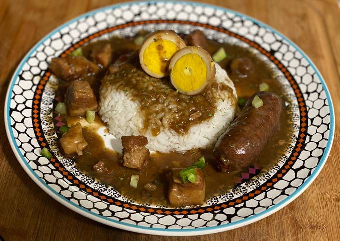 Simple Way to Prepare Award-winning Braised Pork Belly &amp; Sausage