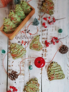 Une photo de Meringues sapin de noel