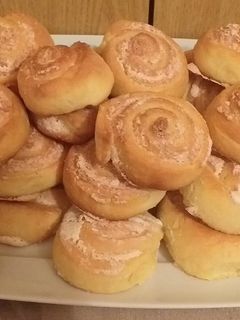 Kókuszhabos csigák recept fotója