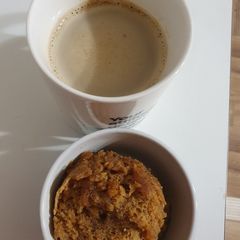 A picture of Peanut butter mug cake in 2 mins.